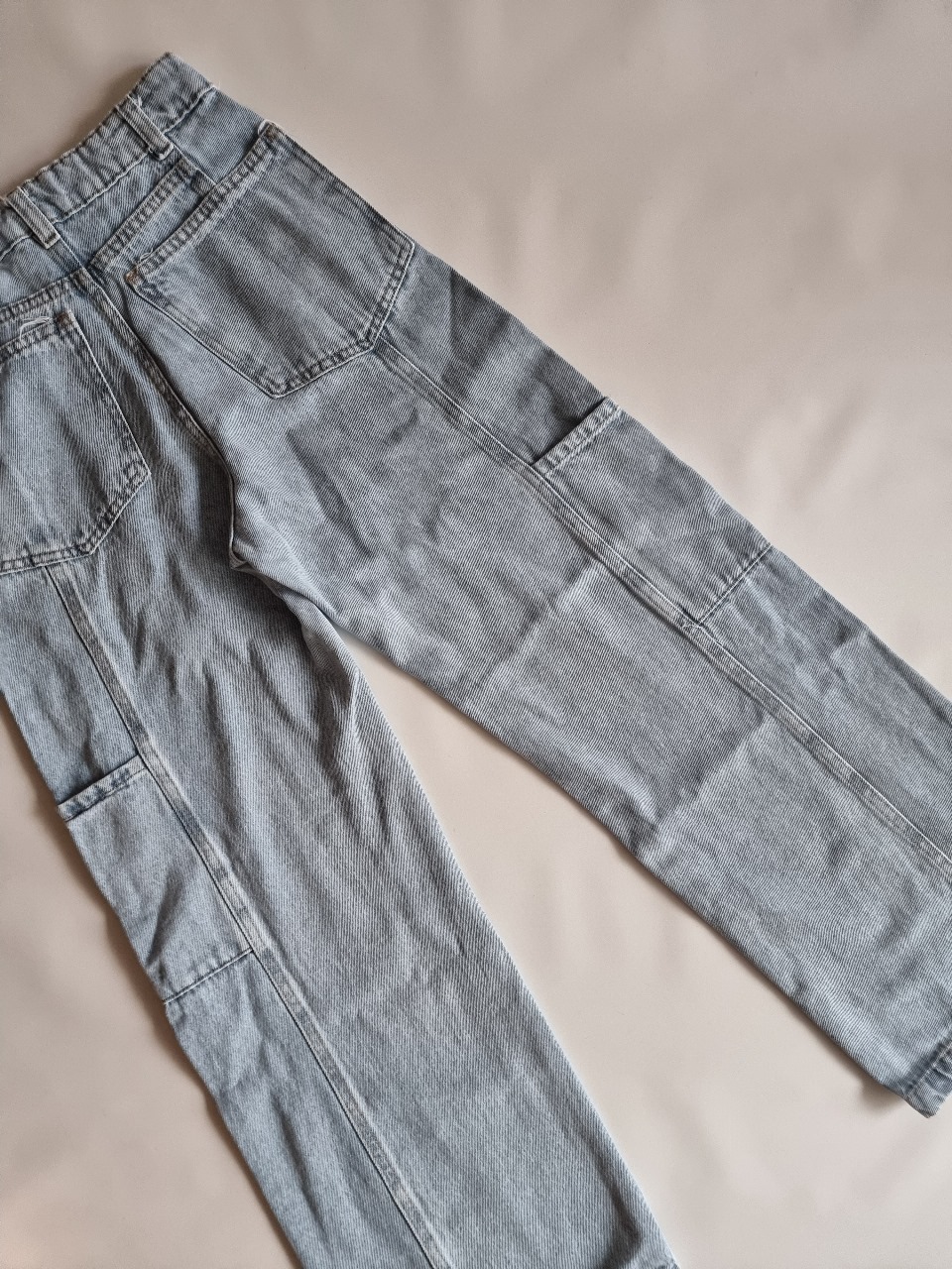 JEAN WIDE BOLSILLO CELESTE