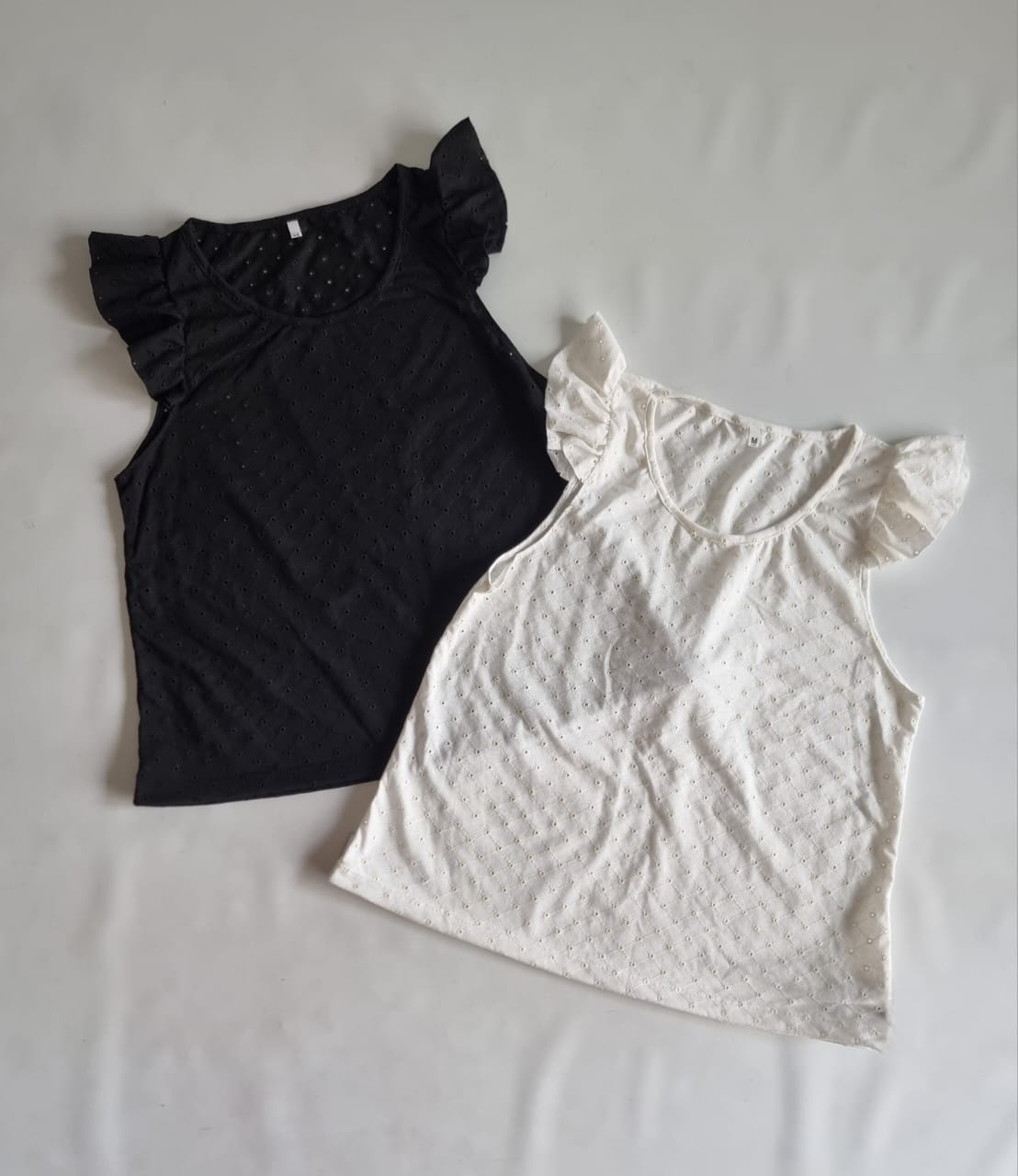 REMERA MANGA VOLADO BRODERIE