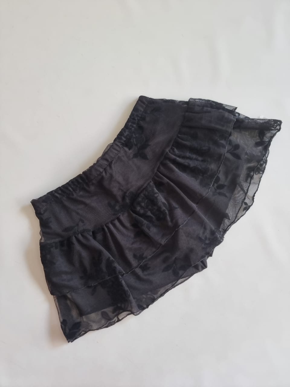 SHORT POLLERA TUL ROSA