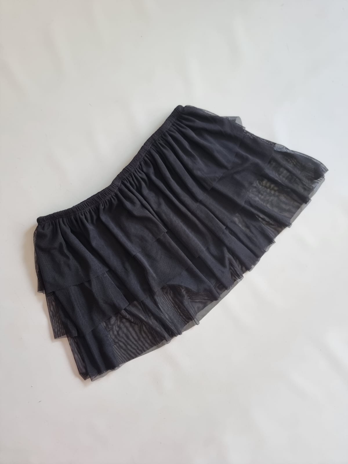 SHORT POLLERA 3 VOLADOS TUL