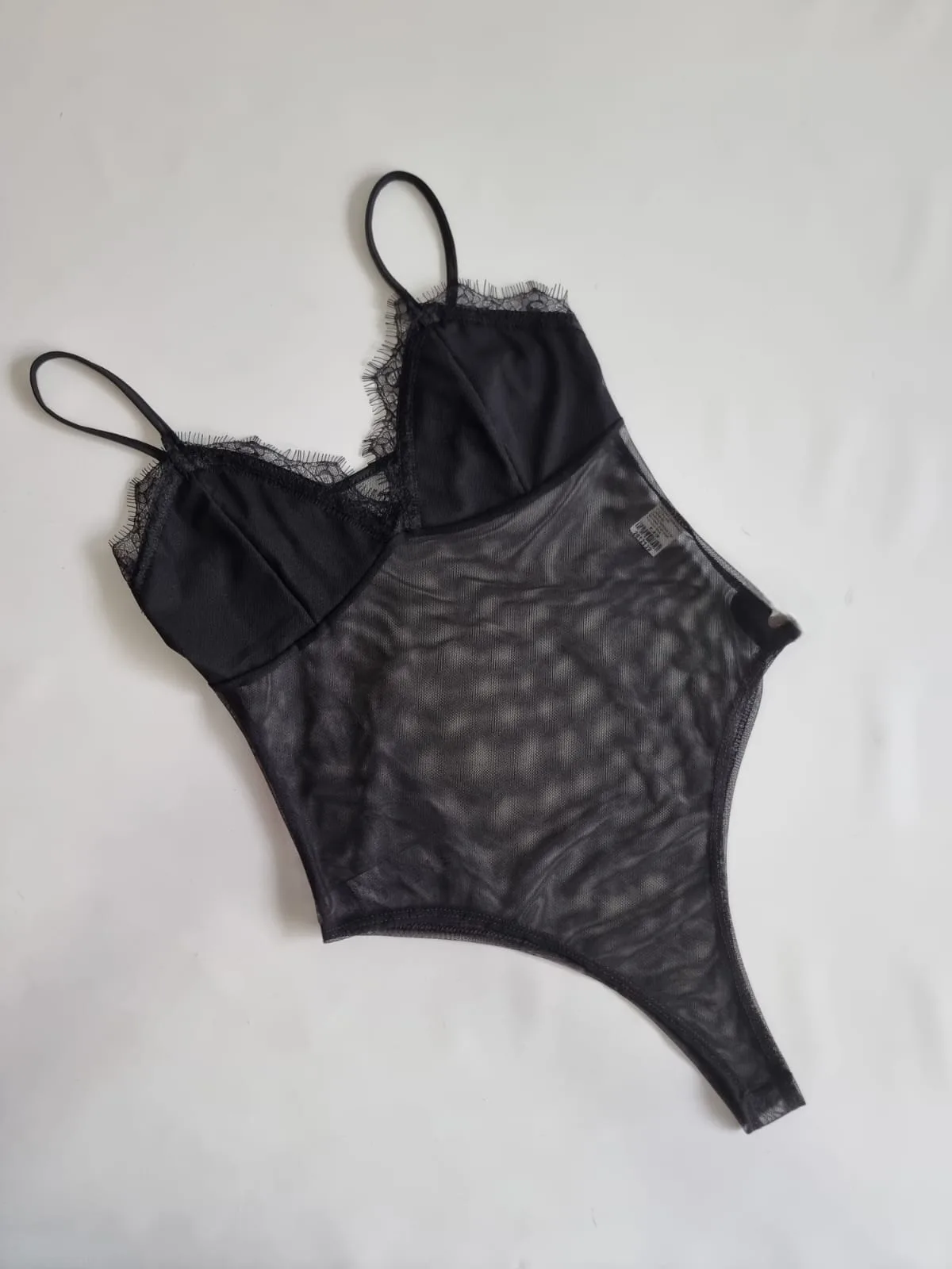 BODY TUL PUNTILLA NEGRO