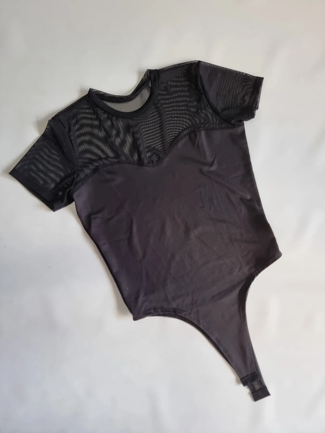 BODY MANGA CORTA TUL