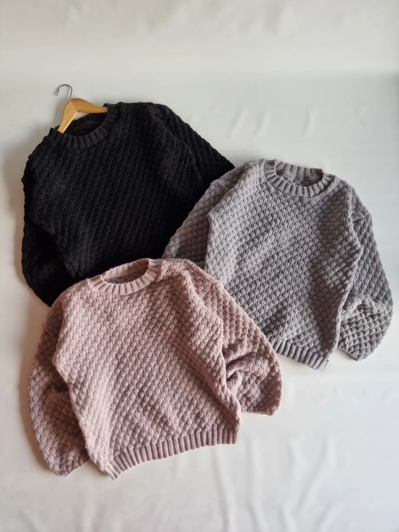 Sweater manga globo liso