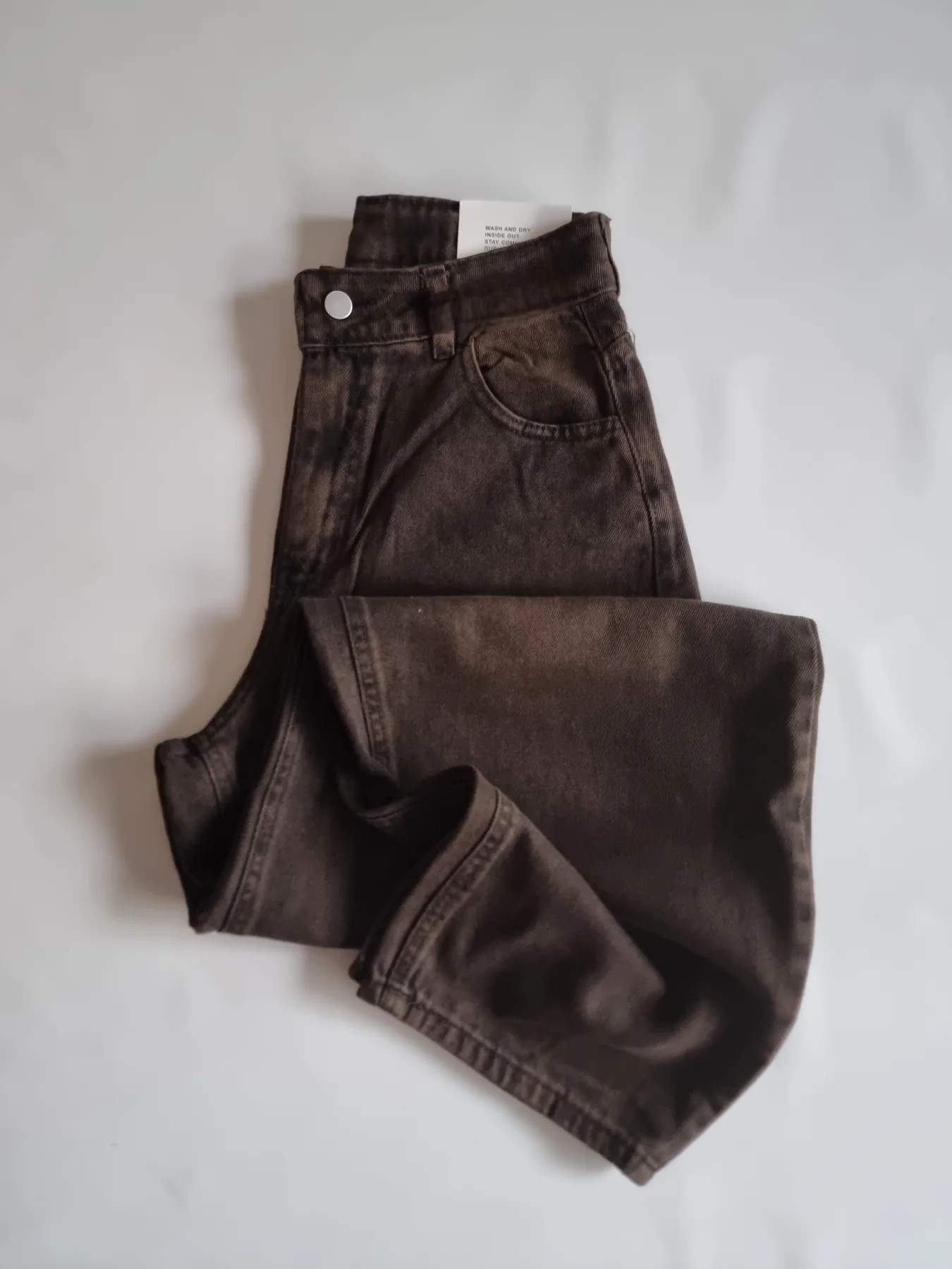 Jean baggy marron