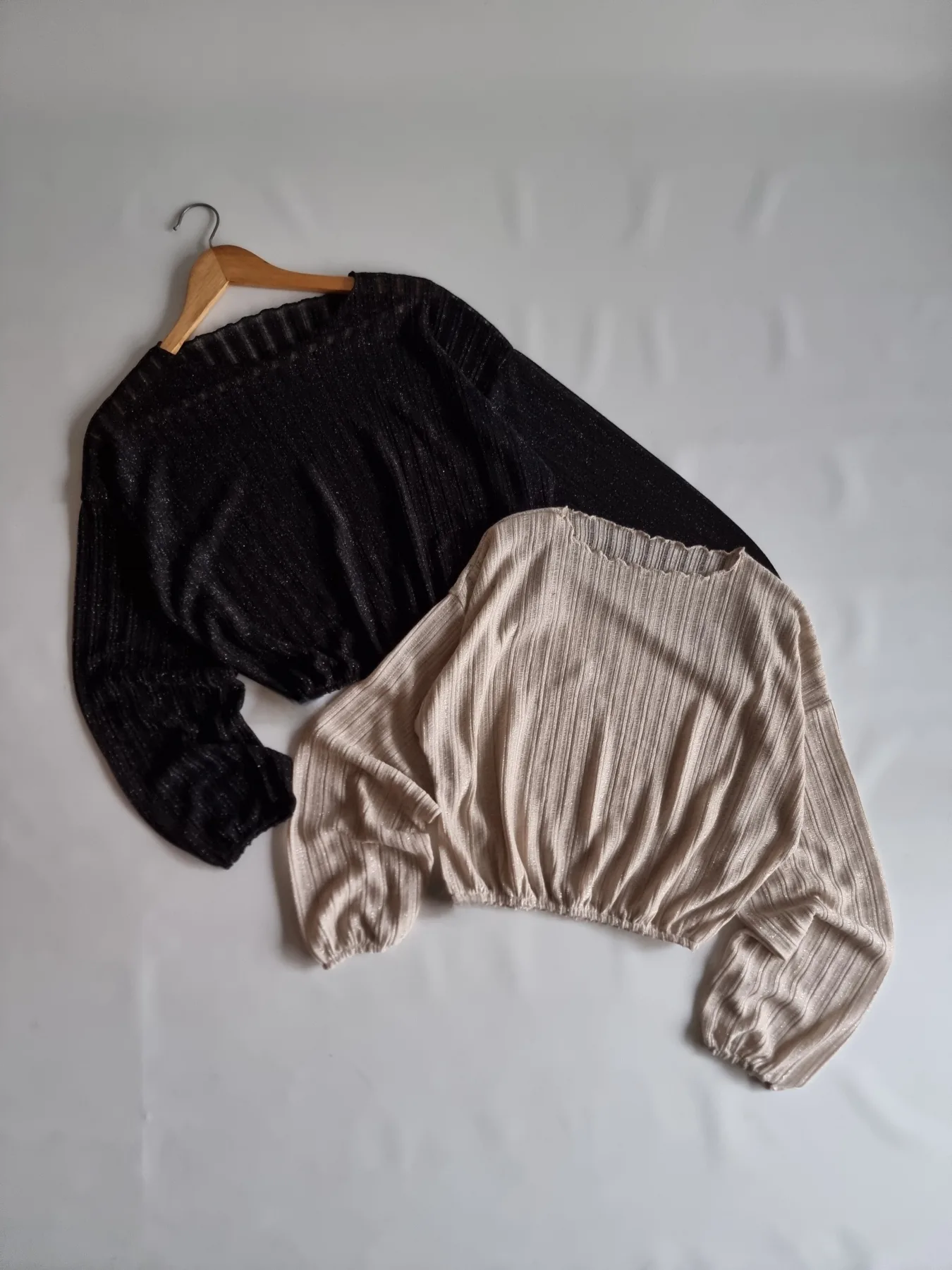BLUSA CROCHE MANGA GLOBO CON ELASTICO