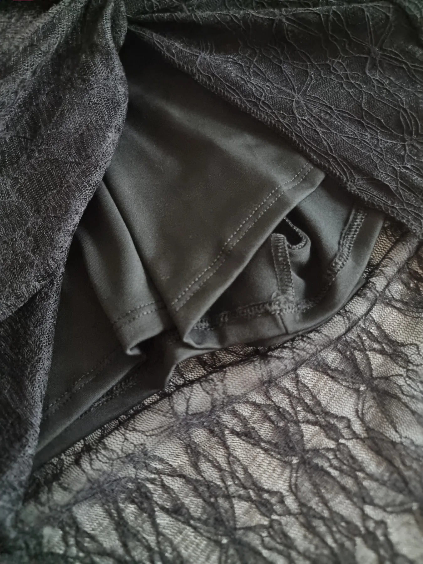 POLLERA LARGA CON ENCAJE Y NUDO - Imagen 3
